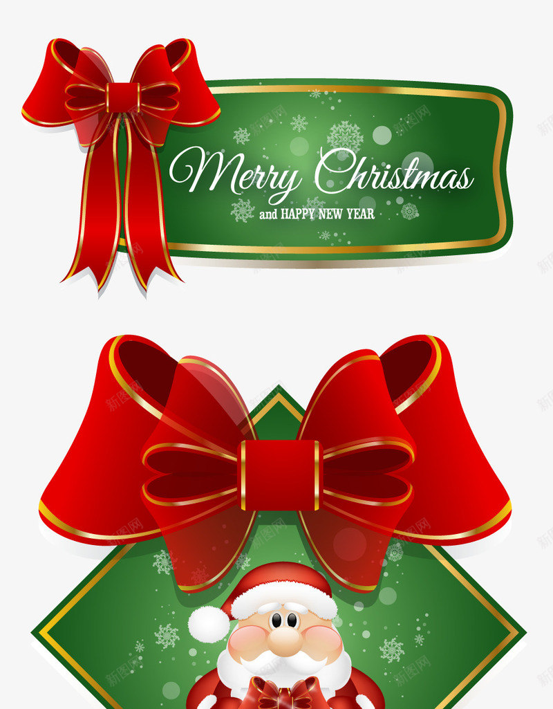 圣诞节标签牌png免抠素材_新图网 https://ixintu.com 圣诞 圣诞便签 圣诞标签 圣诞标贴 圣诞老人 圣诞节 圣诞节快乐 红色椭圆形蝴蝶结 节日卡片 金边可爱圣诞老人