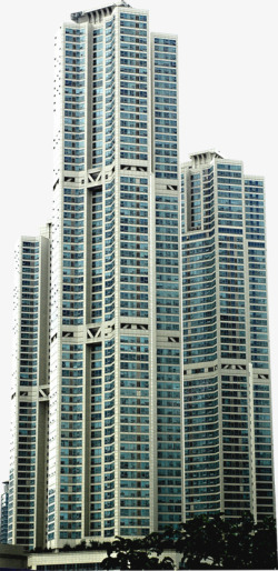 春季城市高楼大厦建筑素材