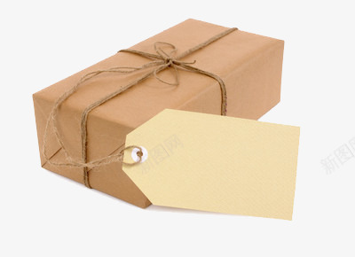 长方形包裹png免抠素材_新图网 https://ixintu.com 包装 标签 礼物