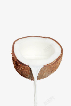 热带饮料白色椰果汁高清图片