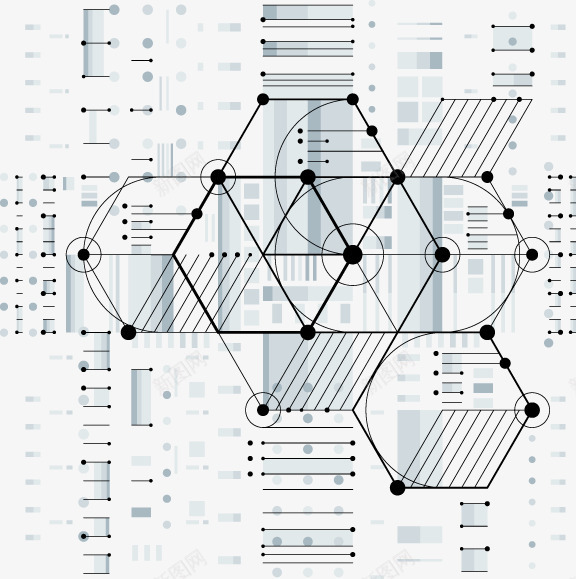 未来科技矢量图eps免抠素材_新图网 https://ixintu.com 漂浮 科技 矢量图