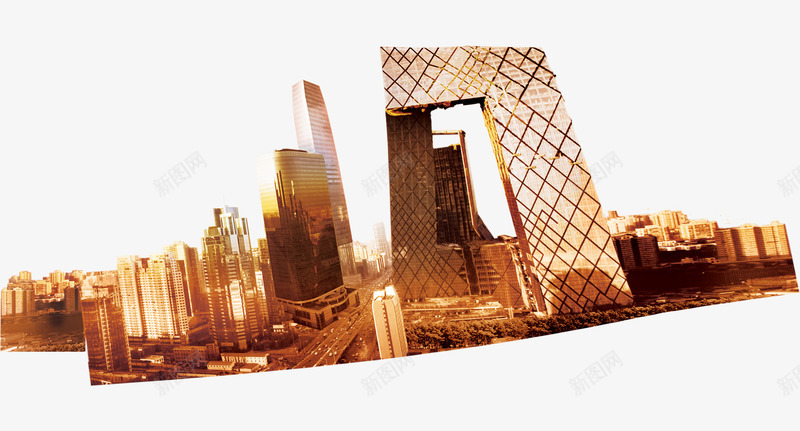 金色大厦png免抠素材_新图网 https://ixintu.com 北京 国贸 城市 城市建筑 大厦 央视大厦 建筑 都市 高楼 高楼大厦