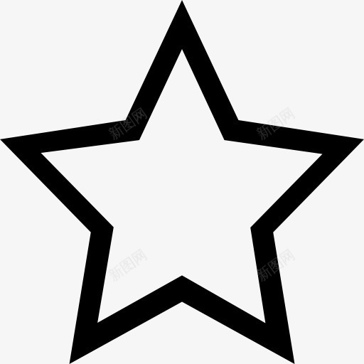 最喜爱的明星轮廓界面符号图标png_新图网 https://ixintu.com 大杯线 形状 收藏 星 概述 界面