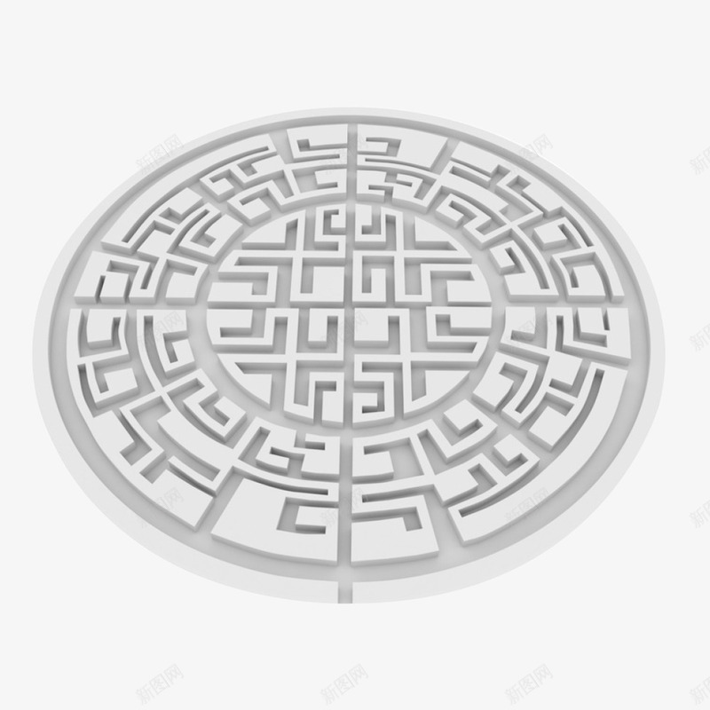立体迷宫俯视图png免抠素材_新图网 https://ixintu.com 3D迷宫 俯视图 圆形迷宫 游戏 立体迷宫 绕圈