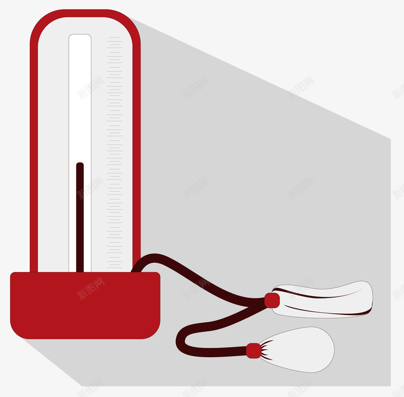 血压计卡通风格png免抠素材_新图网 https://ixintu.com 医疗 医疗元素 卡通 卡通医疗 卡通风格 扁平风格 血压计