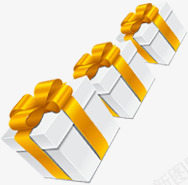 黄色丝带礼盒包装png免抠素材_新图网 https://ixintu.com 丝带 包装 礼盒 黄色