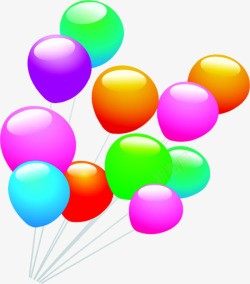 气球彩色气球多彩气球素材