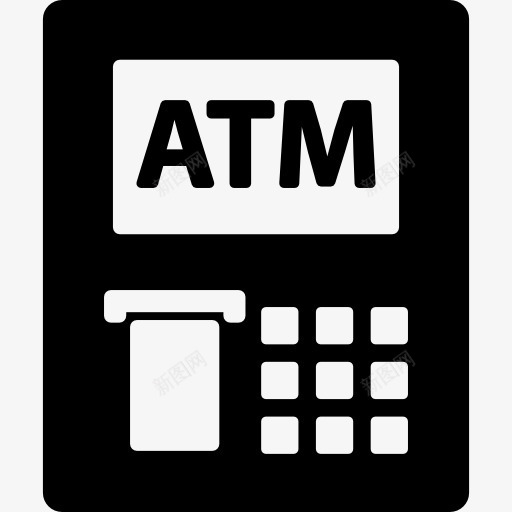 ATM图标png_新图网 https://ixintu.com ATM 去购物 商业 工具 机 机器 现金 自动 银行