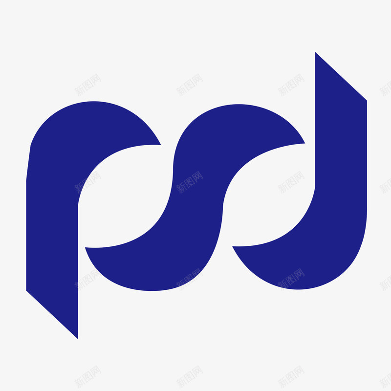 紫色上海浦发银行logo矢量图图标eps_新图网 https://ixintu.com 上海 圆弧 弧度 弯曲 扁平化 浦发 紫色 金融 银行logo 矢量图