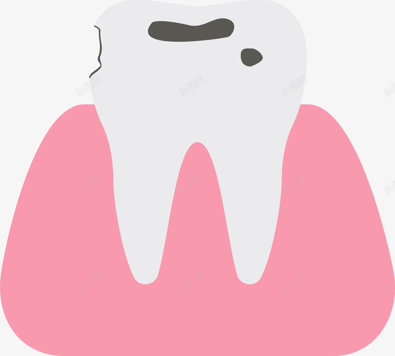 龋齿牙床矢量图图标eps_新图网 https://ixintu.com 图标icon 拔牙 牙床 牙齿 蛀牙 龋齿 矢量图