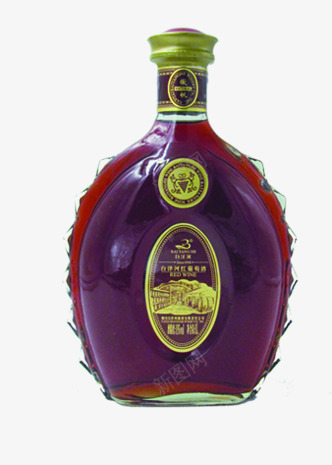 紫色红酒包装瓶子高档png免抠素材_新图网 https://ixintu.com 包装 瓶子 紫色 红酒 高档