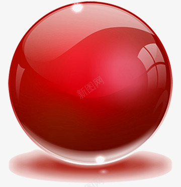 红色水晶球png免抠素材_新图网 https://ixintu.com 水晶 水晶球 球 红色