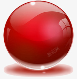 红色矢量水晶球红色水晶球高清图片