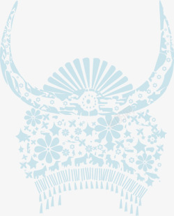 古典花鸟刺绣苗族传统服饰花纹高清图片