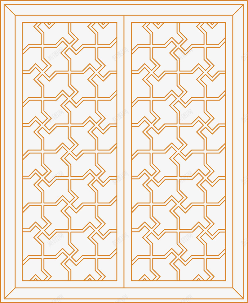 底纹文艺园林窗子矢量图eps免抠素材_新图网 https://ixintu.com 园林窗 园林窗口 园林窗户 园林窗花 文艺园林窗子 设计 边纹 矢量图