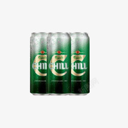 品牌啤酒三罐嘉士伯品牌啤酒高清图片