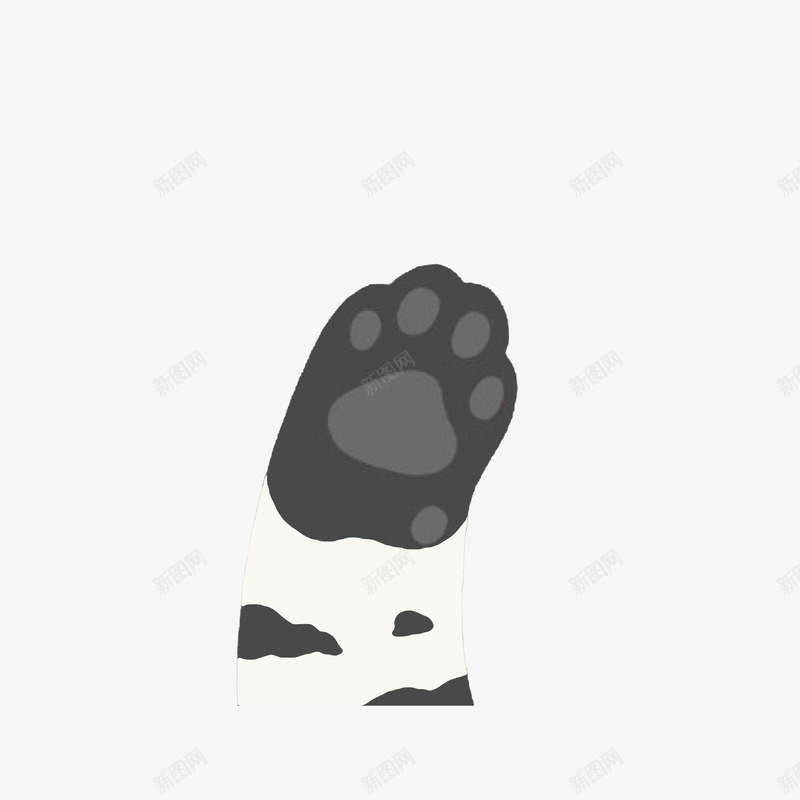 白色黑色灰色的猫爪png免抠素材_新图网 https://ixintu.com 个性纹理的猫爪 手绘卡通 手绘猫爪 白色黑色灰色的猫爪