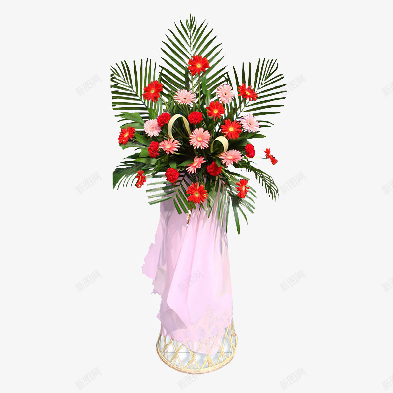 喜庆节日花篮png免抠素材_新图网 https://ixintu.com 实物 开业花篮 节日花篮 花篮
