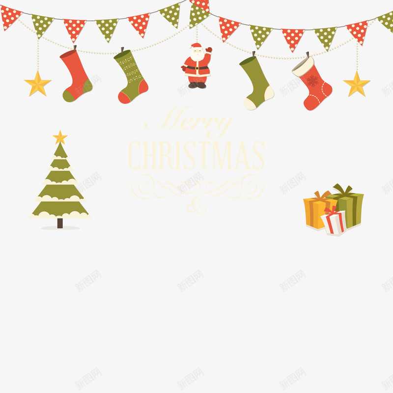 圣诞节装饰袜子png免抠素材_新图网 https://ixintu.com 圣诞快乐 圣诞树 圣诞老人 圣诞节 圣诞袜 礼物