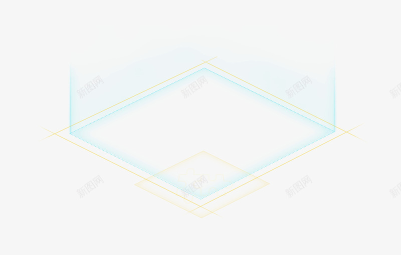 蓝色三维立体线条形状png免抠素材_新图网 https://ixintu.com 形状 立体 线条 蓝色