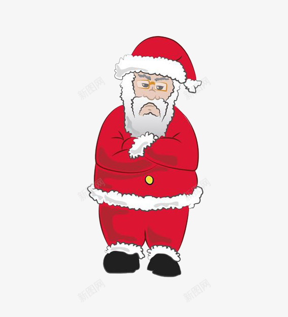 生气的圣诞老人png免抠素材_新图网 https://ixintu.com 卡通 圣诞老人图片 圣诞老人素材 圣诞老人素材库 圣诞老人素材库图片 圣诞节 生气 眼镜