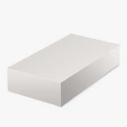 方形纸盒空白的长方形纸盒包装高清图片