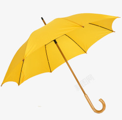 高档全黄色雨伞素材