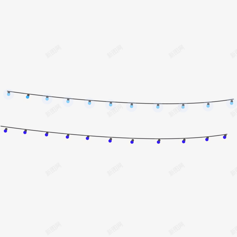 节日用串灯灯泡png免抠素材_新图网 https://ixintu.com LED灯 串灯 小灯泡 节日用灯