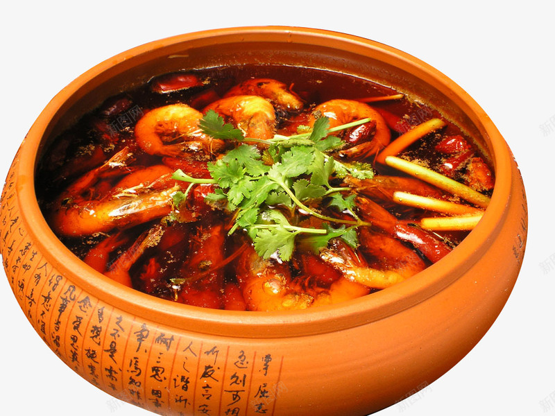 一盆麻醉虾png免抠素材_新图网 https://ixintu.com 产品实物 海鲜 美味 虾子 辣 麻辣虾