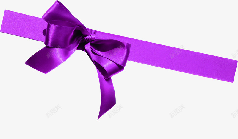 紫色彩带装饰蝴蝶结png免抠素材_新图网 https://ixintu.com 彩带 紫色 蝴蝶结 装饰