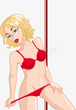 夜店的女人性感美女矢量图高清图片
