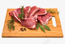 红色花生粒新鲜羊羔肉高清图片