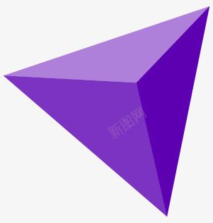 紫色3d圆锥装饰png免抠素材_新图网 https://ixintu.com 3d 圆锥 紫色 装饰