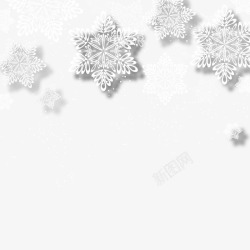 精美雪花吊饰白色精致的雪花高清图片