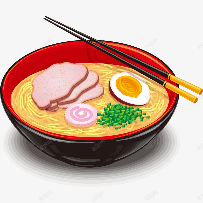 卡通牛肉面png免抠素材_新图网 https://ixintu.com 卡通 牛肉面 美食 食物