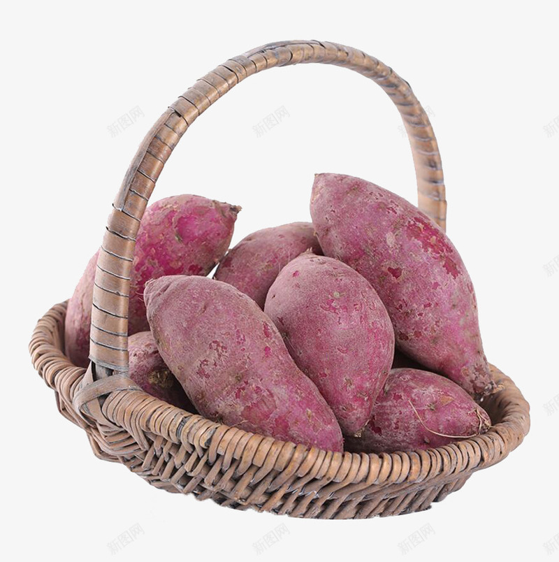 食材紫色红薯png免抠素材_新图网 https://ixintu.com 箩筐 紫薯 餐饮文化 餐饮食物