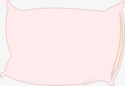 粉色的枕头粉色卡通睡觉枕头高清图片