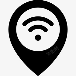 定位技术WiFi图标高清图片