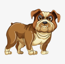 小型犬种手绘卡通可爱宠物狗高清图片