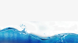 浪水蓝色的海浪高清图片