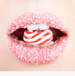 唇情诱惑吃糖的美女高清图片