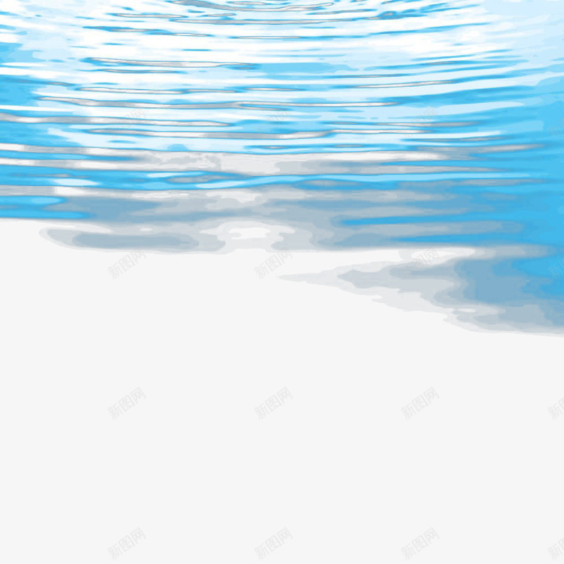 蓝色水面波纹png免抠素材_新图网 https://ixintu.com 水波 水纹 水面 波光 波光粼粼 波纹 蓝色