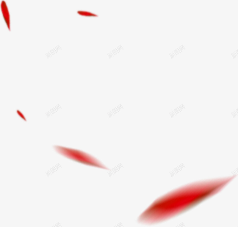 红色漂浮模糊质感叶子png免抠素材_新图网 https://ixintu.com 叶子 模糊 漂浮 红色 质感