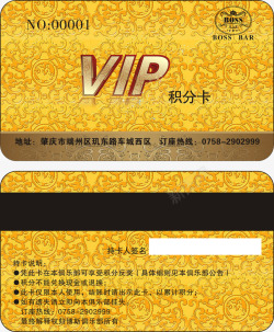 精美VIP会员卡海报