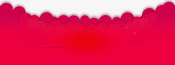 红色中国风海浪边框纹理素材