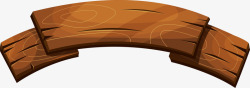 木牌图案卡通褐色木质招牌高清图片