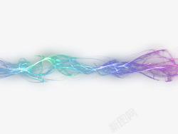 电流线条蓝紫通电光效高清图片