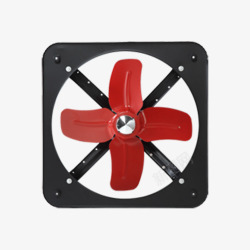 排风机红黑色壁挂排气扇高清图片
