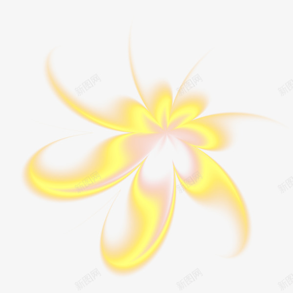 黄色酷炫旋转花瓣png免抠素材_新图网 https://ixintu.com 创意 旋转 花瓣 黄色