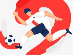 世界杯踢足球足球运动素材